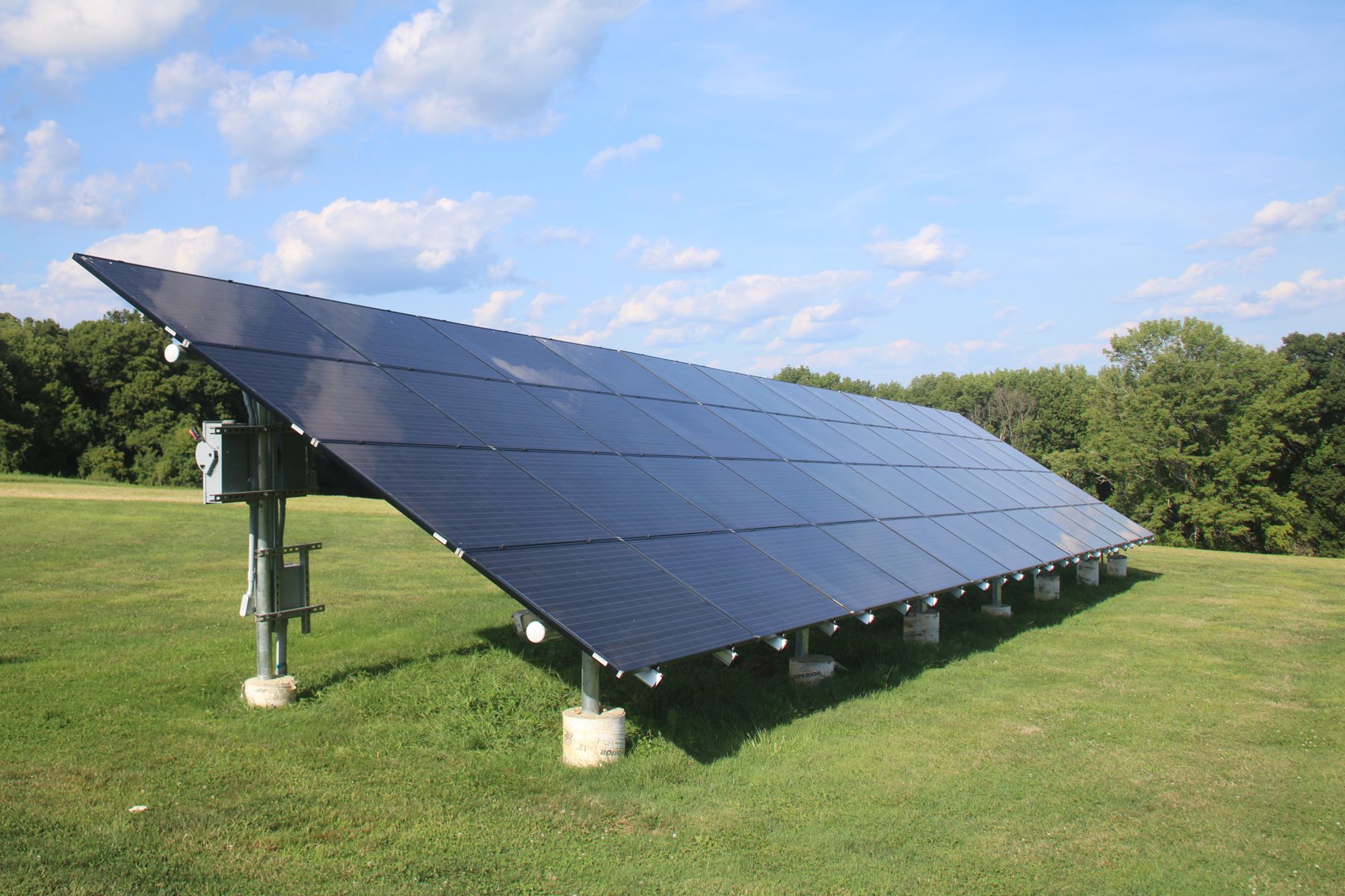 Professional solar installation